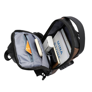 Sac de rangement à bandoulière étanche de haute qualité avec serrure, sac antivol USB personnalisé, sac de rangement à bandoulière, vente chaude - Product Image 4