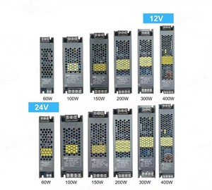 Phổ dẫn lái xe cung cấp điện 60W đến 400W AC 100V 240V để DC 12V 24V chuyển đổi cho màu duy nhất dẫn dải đèn 220V Đầu vào - Product Image 2