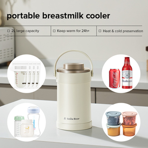 Refroidisseur de <span class=keywords><strong>lait</strong></span> maternel compact portable pour les voyages de bureau et les aventures en plein air Chauffe-biberon et bol inclus - Product Image 2