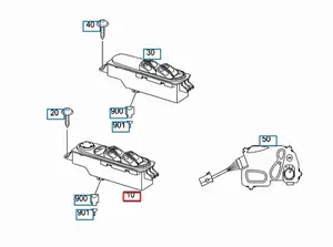 Interruptor Elevalunas Delantero Izquierdo Original para Mercedes-Benz Vito W639 A6395450913 - Product Image 5