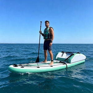 Tabla de SUP Inflable con Asiento y Respaldo, Plataforma Flotante Acuática para Perros y Adultos - Product Image 4
