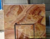 Panneau en onyx jaune rétroéclairé, dalle de marbre transparente, vente en gros, décoration, dalle d'onyx
