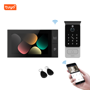 Tuya thông minh 2MP video cửa điện thoại với DHCP <span class=keywords><strong>IP</strong></span> IC thẻ và mật khẩu mở khóa các tính năng - Product Image 1