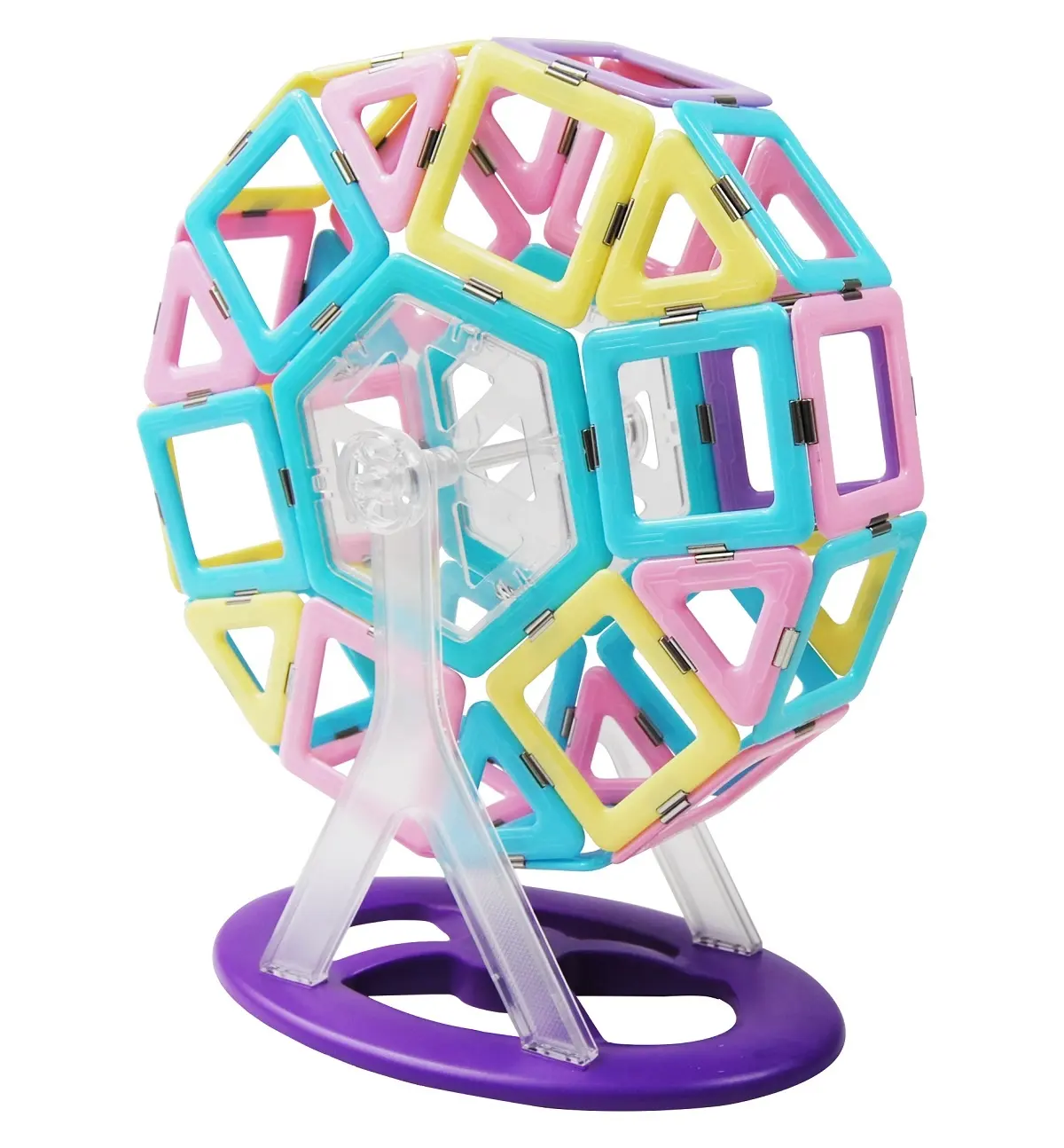 Jouets éducatifs pour enfants ensemble de Construction de grande roue blocs de construction magnétiques pour l'apprentissage des enfants