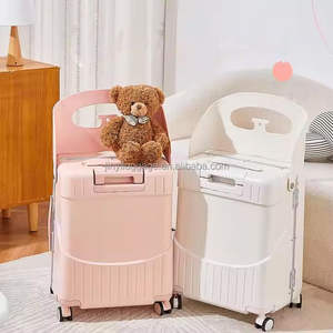 Sacs à bagages de voyage siège bébé de luxe Offre Spéciale <span class=keywords><strong>valise</strong></span> à roulettes mère-enfant à la mode avec serrure TSA et roues de frein - Product Image 6
