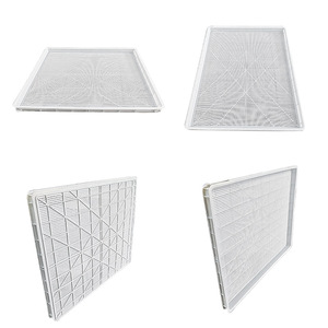 ถาดอบแห้งพลาสติกสีขาวทรงสี่เหลี่ยม 67x54x4 ซม. สำหรับอบแห้งอาหาร แช่แข็ง ถาดกรอบ - Product Image 5