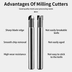 <strong>PCD</strong> Diamond Milling Cutter Engraving Bit Carbon Fiber Fiberglass Bakelite Polycrystalline <strong>End</strong> <strong>Mill</strong> Tool Carbide Machining CNC - Product Image 4
