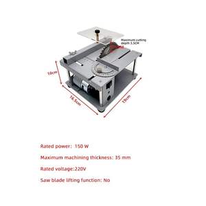 Herramientas Eléctricas de Fábrica al por Mayor, Cortadoras Eléctricas, Mini Sierra de Mesa Eléctrica Portátil para Cortar y Pulir, Multifuncional - Product Image 3