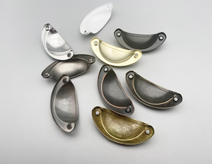 Hot Zinc Chinese Style <strong>Shell</strong> Self-tapping Screw Installation Bronze Gold White Black <strong>Handle</strong> <strong>Cabinet</strong> Kitchen <strong>Pulls</strong> <strong>Drawer</strong> <strong>Pull</strong> - Product Image 3