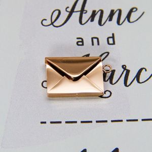 Stainless Steel <b>Envelope</b> Necklace Geometric Design Unisex Gift Jewelry - Product Image 3