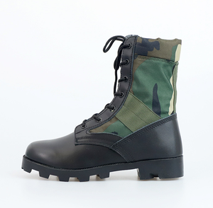 รองเท้าบูทลายพรางป่าไม้ HPB917 พื้นรองเท้าแบบปานามา กันลื่น ใช้ได้หลายพื้นผิว ผลิตในจีน;กัว - Product Image 1