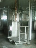 Vente chaude Automatique Pneumatique Montée Automne Ascenseur Plate-Forme De Levage Abattoir Bovins Vache Abattoir Équipement Noyau De Moteur