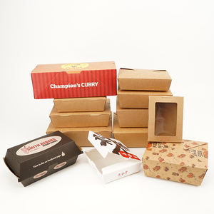 Caja de Almuerzo de Papel Kraft con Logotipo Personalizado, con Cierre Seguro, <span class=keywords><strong>para</strong></span> Catering Profesional - Product Image 3