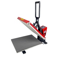 CUYI 40X50CM Color LED Industrial-Calidad Digital Sublimación Máquina de transferencia de calor Camiseta Máquina de prensa de calor, Negro