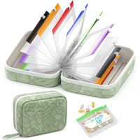 Fabricant de pochettes à médicaments STX, fabricant de boîtes de rangement pour pilules sur 7 jours, boîte à pilules personnalisée en vrac, pochette à pilules imperméable en PU, organisateur de pilules