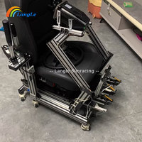 Station de jeu de fabrication directe Support de siège de simulateur de jeu de course standard Support en aluminium Volant réglable Anglais