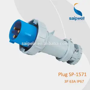 SAIPWELL высокое качество IP67 водонепроницаемый промышленный штекер питания SP-1114 5P 63A