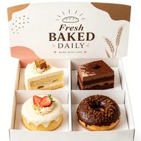 Boîte à cupcakes personnalisée, boîte à pâtisserie en carton écologique, boîte à beignets, vente en gros, logo personnalisé, emballage pour boulangerie, boîte à muffins