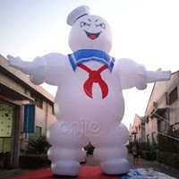 Gonflable géant Halloween ghostbuster modèle guimauve homme pour la publicité extérieure