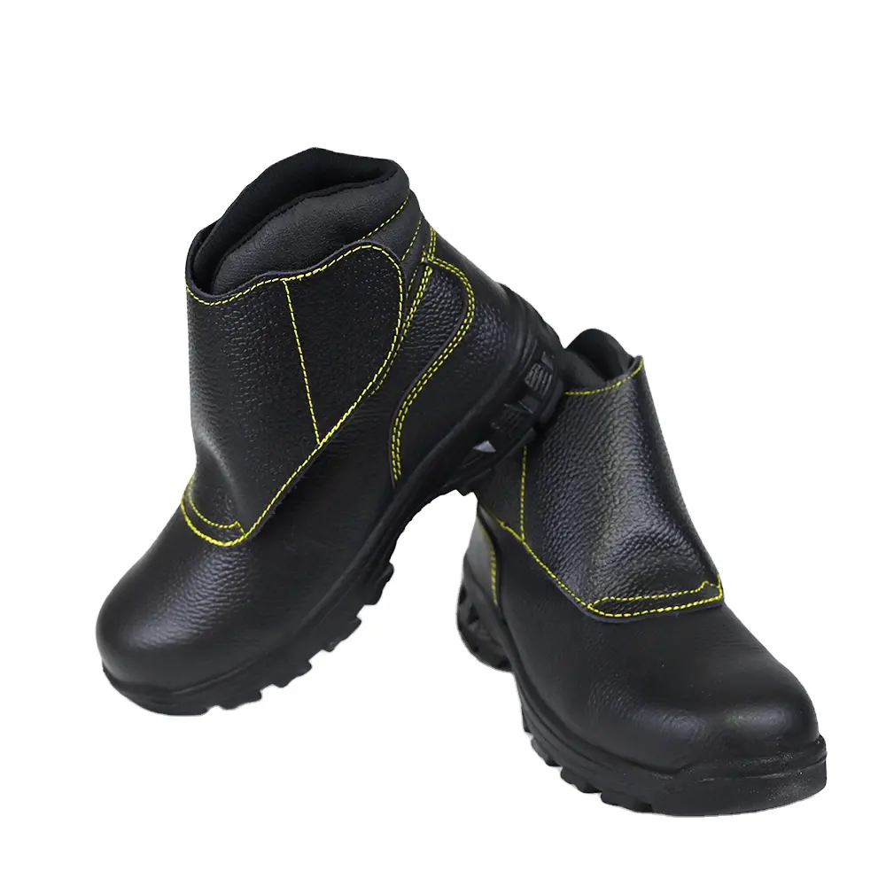 FH1961 Zapatos de seguridad de aislamiento eléctrico con punta de acero de grado industrial para trabajos pesados Comodidad antideslizante