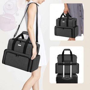 Échantillon gratuit : Organisateur de vernis à ongles pour 80 flacons et une lampe UV, étui à vernis à ongles avec 2 pochettes amovibles et accessoires de manucure - Product Image 5