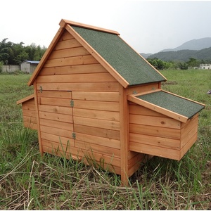 SDC002-D SHUNDA Modern Baskılı Dış Mekan Ahşap Tavuk Kümesi Orta Boy Su Geçirmez Asfalt Çatılı Tavuk Evi - Product Image 4