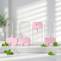 Flacon pulvérisateur miniature rechargeable en forme de carte, format poche, brume fine, atomiseur de parfum, désinfectant pour les mains à l'alcool, conteneur de voyage