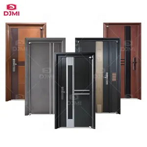New Modern Italy Design Hot Sale Metall Eingangstür Günstiger Preis Außen Stahl Sicherheit Eingangstüren für Häuser