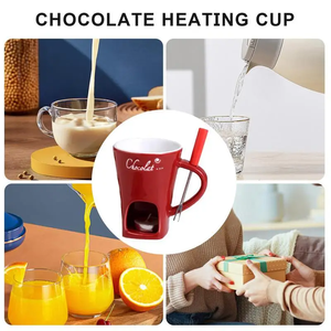 Estufa de cerámica para olla caliente de Chocolate, taza de Fondue de helado suizo, fondue de queso, olla caliente pequeña, estufa de olla caliente en Halloween - Product Image 5