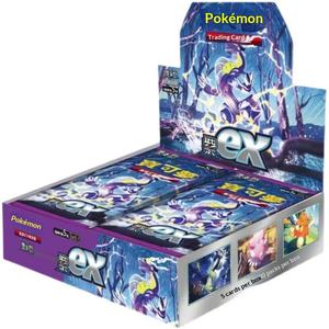Pokmon Traditional Version PTCG Baokemeng EX <strong>Card</strong> Zhu Purple Resin Box Packaging for Ages 8-13 - Product Image 5