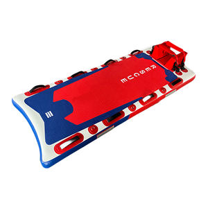 เปลหามกู้ภัยทางน้ำแบบเป่าลมทำจากพีวีซี  แผ่นรองลอยน้ำรับน้ำหนักได้ถึง 180 กก. พร้อมอุปกรณ์ตรึงศีรษะสำหรับกรณีฉุกเฉินผู้จมน้ำ - Product Image 4