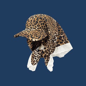 Casquette de baseball streetwear d'été à large bord pour femme, chapeau de <span class=keywords><strong>soleil</strong></span> avec sangle, visière <span class=keywords><strong>triangulaire</strong></span> et foulard intégré - Product Image 4