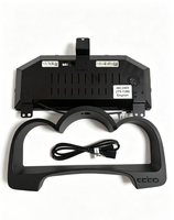 Yuefu Tableau de bord numérique pour voiture en métal de 12,3 pouces, écran LCD, compteur de vitesse, cockpit virtuel, panneau d'instruments noir, Toyota Hilux VIGO