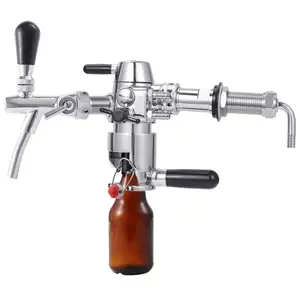 Salıncak üst bira şişe doldurma makinesi ve ayarlanabilir bira musluk hiçbir köpük bira musluk dolum paslanmaz çelik musluk için köpük giderici Homebrewing