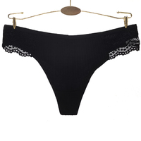Nueva Ropa Interior Femenina de Algodón Acanalado Tangas Sexy para Mujer