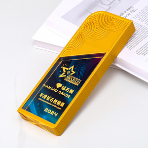 Crystal Glass <b>Trophy</b> 24.5*8.5*2.8cm Laser <b>Engraved</b> Digital Printing Durable Business Gift For Employee Sales Champion Award - Product Image 5
