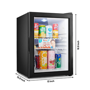 Vanace Mini réfrigérateur portable 21L à porte unique avec éclairage LED et contrôle électronique de la température pour le stockage des boissons <span class=keywords><strong>Petit</strong></span> réfrigérateur - Product Image 1