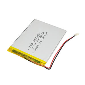 357090 <span class=keywords><strong>3</strong></span>,7 v 2400mah rechargeable lithium polymer battery with isolation from super glue - Product Image 1