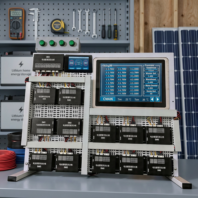 256S Smart BMS 1000V 1000A High Voltage Master-Slave Relay Type Battery Management System for Utility Solar Farm Storage ESS