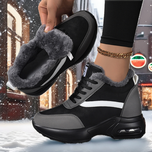 Women's Autumn Running <b>Shoes</b> Minimal Walk Jogging Sneakers PU Leather Athletic Air Cushion Light Weight <b>Height</b> <b>Increasing</b> - Product Image 2