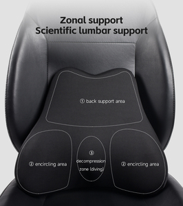 Coussin de soutien lombaire ergonomique en mousse à mémoire de forme <span class=keywords><strong>pour</strong></span> voiture, soulage la douleur sciatique, <span class=keywords><strong>pour</strong></span> chaise de bureau et siège de voiture, amovible - Product Image 2