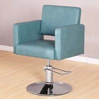 Chaise de barbier ergonomique rotative à 360 degrés, en acier inoxydable noir durable, repose-pieds hydraulique, hauteur réglable, mobilier de salon, beauté