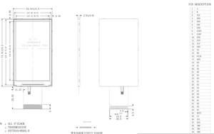 Hoogwaardig 3 inch 3'' scherm met 360x640 resolutie, ST7701S driver IC, IPS kleuren LCD display paneel, SPI kleuren LCD MIPI RGB <span class=keywords><strong>interface</strong></span>, 500nits - Product Image 3
