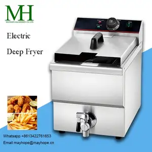 Hot Sale Cheap Price Domestic Gas Fryer 1-Tank 1-Basket Electric Chip Deep Open Fryer Oil Filter Machine/Chicken Frying Machine