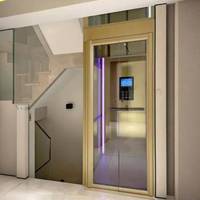 Bowete Geräuscharmer Wohnhaus-Aufzug Roségold Kleiner Innenlift für Villen
