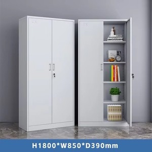 Armoire de classement métallique à 2 portes, meuble de rangement en acier, armoire de classement en fer - Product Image 4