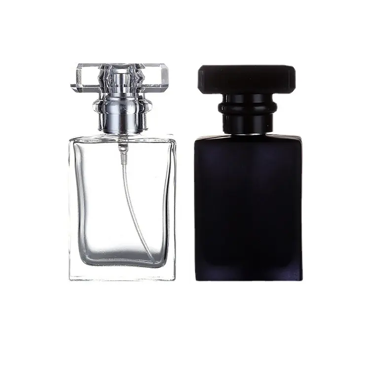 Pompa Semprot Persegi Grosir Bagus Botol Kaca Parfum Bening 50ML 30ML