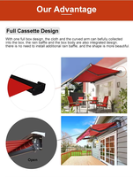 DEEZON Vente en gros Auvent manuel motorisé Auvent étanche Auvent rétractable Patio extérieur Balcon Auvent