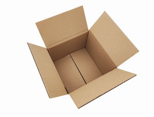 علب كرتون مموجة أحادية الجدار مقاس 20*20*15 سم مع طباعة مخصصة، صندوق تغليف مربع بتصميم شعار اقتصادي ومخصص - Product Image 3