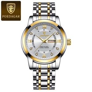 Drioshipping, relojes de cuarzo de lujo para hombre, cronógrafo resistente al agua de alta calidad, característica luminosa, pulsera de cuero de aleación 936 informal - Product Image 5